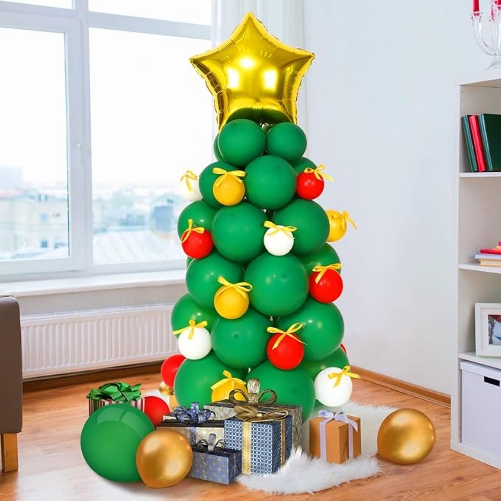 Skylety 142 Pieces #Christmas #Balloon #Garland #Arch Kit Christmas Tree Balloon - Picture 4 of 7